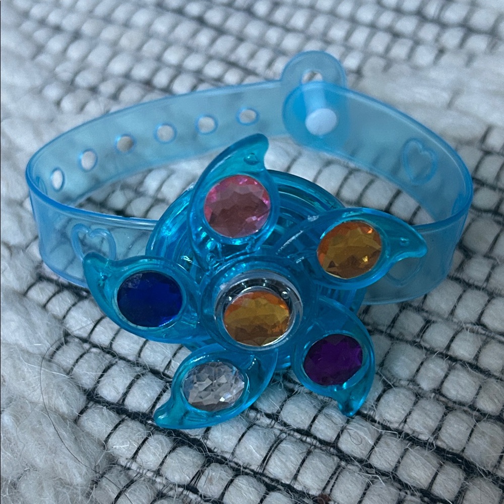 Kids LED light-up fidget spinner bracelet